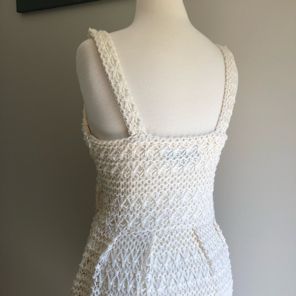 Eva Franco Boho Crochet Sun Dress size 8 cream - Picture 6 of 11